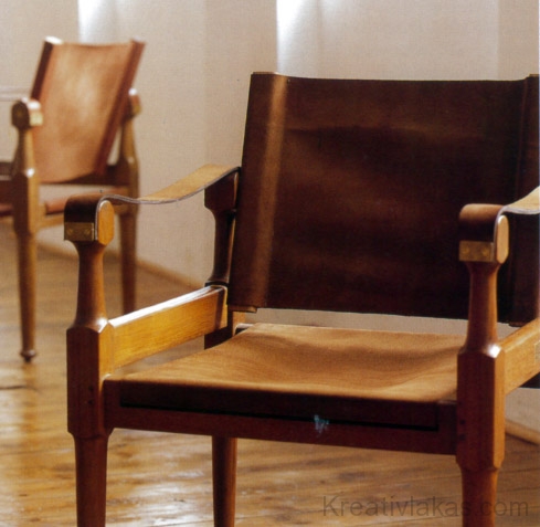 Bőrből készült szék
