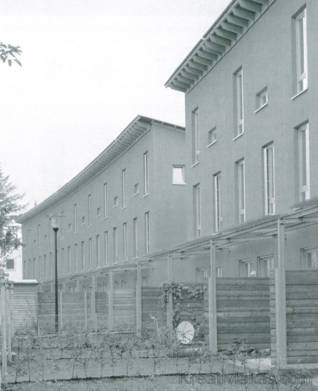 A drezdai lakópark B2 jelű épülete