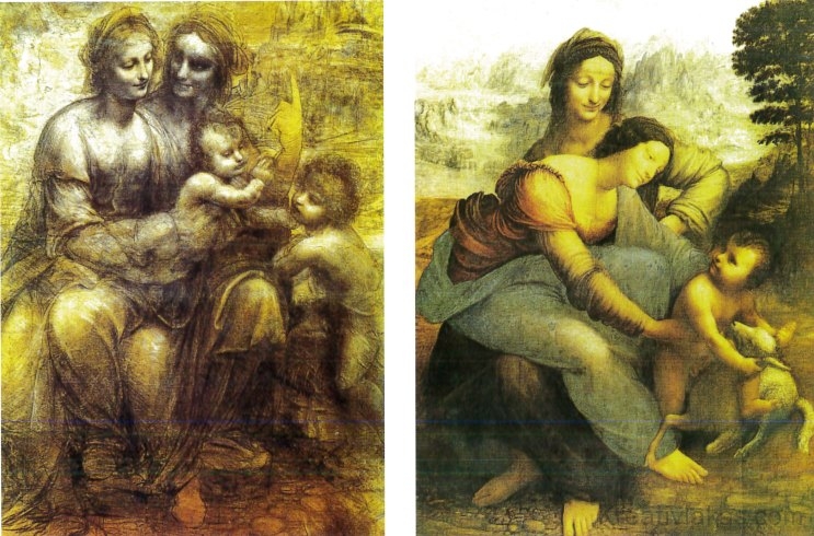 Leonardo da Vinci: Szent Anna harmadmagával. 
