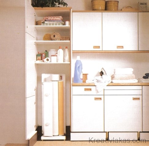 A konyhához tervezett mutatós, beépített szekrénysor