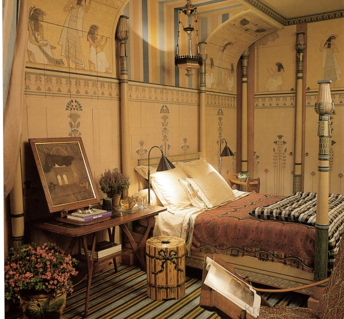 Elbűvölő, egyiptomi stílusú szoba