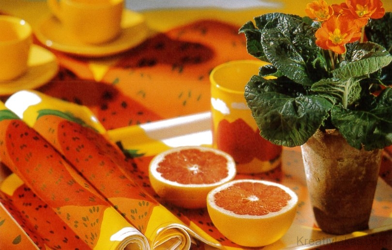 A narancssárga és a sárga energizáló és étvágygerjesztő hatású