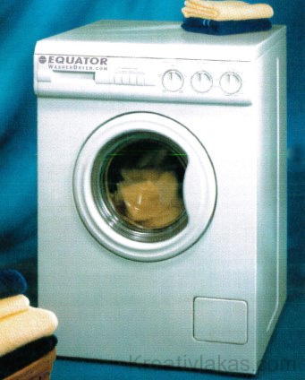 Egy kompakt gép ugyanabban a dobban mos és szárít