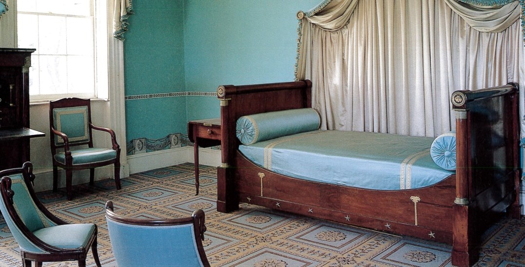 Eliza Jumel francia empire stílusú hálószobája