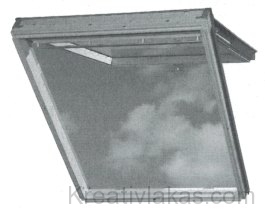 GPL típusú VELUX tetőtéri ablak az ablakszárnyba beépített kétfunkciós nyitószerkezettel