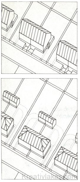 11. ábra: Ikerházas beépítés.