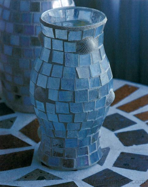 Mozaikos-kagylós váza