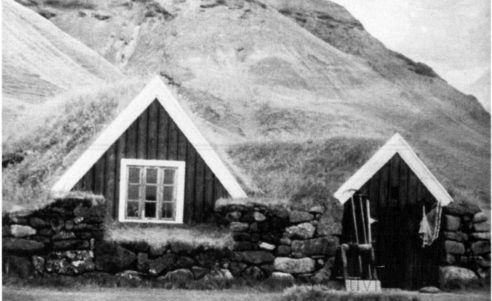 5.4. ábra. Tőzegtéglából épült ház, Izland