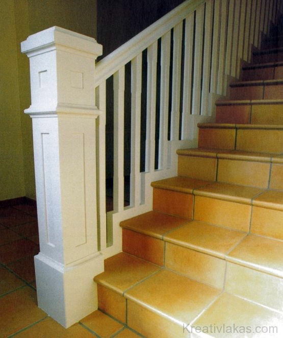 Egyenes egykarú lépcső 4.