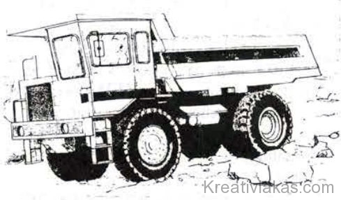 291. Ábra: Billenőplatós teherautó.