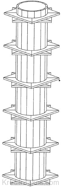 Oszlop hagyományos fazsaluzata