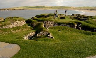 3.1. ábra. Skara Brae közel 5000 éves földházai