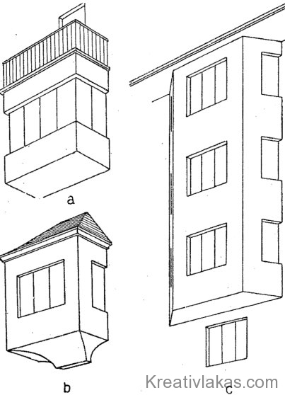Zárt erkélyek felépítésbeli sajátosságai